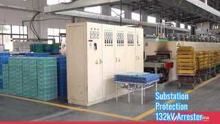 A Closer Look: 132kV Porcelain Housing Lightning Arrester Y10W5-132 for Substations