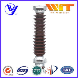 Good price 102KV 10KA Porcelain Lightning Arrester in Substation MOA Type Brown Color online