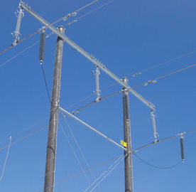 Good price Composite Housed Transmission Line Surge Arrester High Voltage , Silicon Rubber Material online